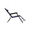 Zahradní polohovací křeslo SPRINGOS RELAX tmavě modré