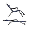 Zahradní polohovací křeslo SPRINGOS RELAX tmavě modré