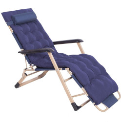 Zahradní polohovací křeslo SPRINGOS VICTO modré