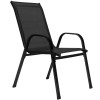 Set 2x Zahradní křeslo SPRINGOS MONZA GF0102 černé
