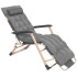 Zahradní polohovací křeslo SPRINGOS VICTO šedé