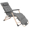 Zahradní polohovací křeslo SPRINGOS VICTO šedé