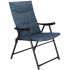 Skládací kempingové křeslo s polstrovaným sedákem. Slouží k pohodlnému posezení při kempování, na zahradě nebo u vody. Nabízí komfort, snadnou manipulaci a praktické využití na cestách i doma.
