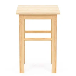 Dřevěná stolička čtvercová SPRINGOS WF0002