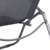 Zahradní lehátko SPRINGOS SIESTA tmavě šedé