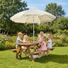 Zahradní slunečník 145 cm SPRINGOS CLASSIC BU0024 světle béžový