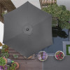 Zahradní slunečník 250 cm, tmavě šedý SPRINGOS SUNNY GU0021