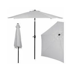 Zahradní slunečník 250 cm, světle šedý SPRINGOS SUNNY GU0022