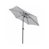 Zahradní slunečník 250 cm, světle šedý SPRINGOS SUNNY GU0022