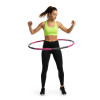 Hula hoop obruč nastavitelná 67-88 cm ACTIGET ACT0132 růžovo-šedá