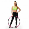 Hula hoop obruč nastavitelná 67-88 cm ACTIGET ACT0132 růžovo-šedá