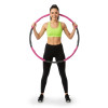 Hula hoop obruč nastavitelná 67-88 cm ACTIGET ACT0132 růžovo-šedá