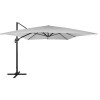 Zahradní slunečník 290x390 cm SPRINGOS GU0048 světle šedý