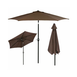 Zahradní slunečník 250 cm, hnědý SPRINGOS SUNNY GU0023