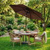 Zahradní slunečník 250 cm, hnědý SPRINGOS SUNNY GU0023