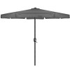 Zahradní slunečník 400 cm SPRINGOS GU0040 tmavě šedý