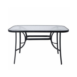 Zahradní stůl 120x70 cm SPRINGOS TOSCANA černý