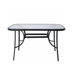 Zahradní stůl 120x70 cm SPRINGOS TOSCANA černý