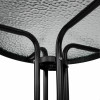 Zahradní stolek 60 cm SPRINGOS BISTRO černý