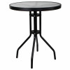 Zahradní stolek 60 cm SPRINGOS BISTRO černý