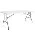 Skládací cateringový stůl 180x74 cm SPRINGOS RAUT GF0108 bílý