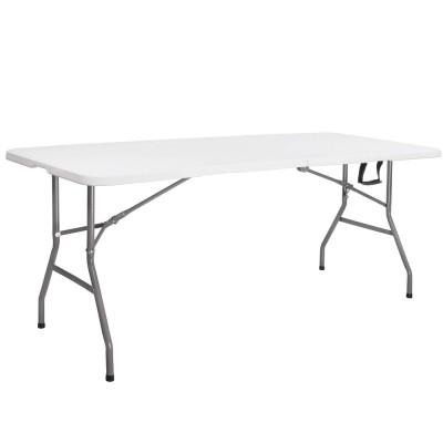 Skládací cateringový stůl 180x74 cm SPRINGOS RAUT GF0108 bílý