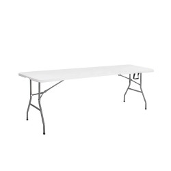 Cateringový stůl skládací 240x75 cm SPRINGOS RAUT GF0050 bílý