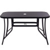 Zahradní stůl 120x70 SPRINGOS TOSCANA GF0077 černý