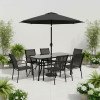 Zahradní stůl 120x70 SPRINGOS TOSCANA GF0077 černý