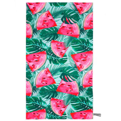 Rychleschnoucí ručník 100x180 cm ACTIGET ACT0196 zeleno-růžový