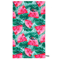 Rychleschnoucí ručník 100x180 cm ACTIGET ACT0196 zeleno-růžový