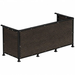 Zástěna na balkon 1x5 m SPRINGOS BN1030 hnědá