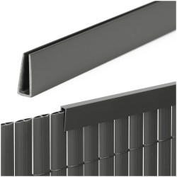 Ukončovací profil pro PVC zástěny 1m SPRINGOS GA0250 šedý