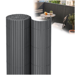 PVC zástěna 1,2x5 m na balkon plot SPRINGOS GA0242 šedá