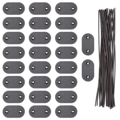 Montážní sada pro pvc zástěny 26ks SPRINGOS GA0236 šedá