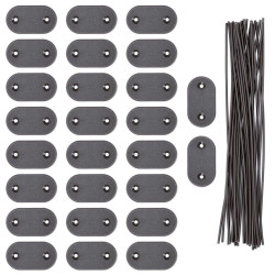 Montážní sada pro pvc zástěny 26ks SPRINGOS GA0236 šedá
