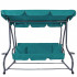 Zahradní houpačka pro 3 osoby SPRINGOS VENEZIA GS0020 tyrkysová