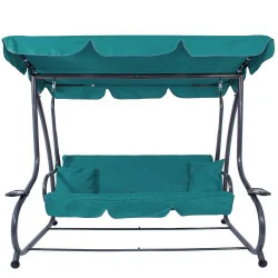 Zahradní houpačka pro 3 osoby SPRINGOS VENEZIA GS0020 tyrkysová
