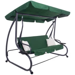 Zahradní houpačka pro 4 osoby SPRINGOS VENEZIA GS0028 zelená