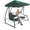 Zahradní houpačka 3-4-místná, zelená SPRINGOS VENEZIA