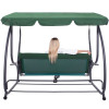 Zahradní houpačka 3-4-místná, zelená SPRINGOS VENEZIA