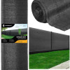 Stínící tkanina na plot 120cm x 25m 90% zastínění SPRINGOS SN0044 grafitová