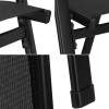 Set 4x Zahradní židle SPRINGOS GF0117 černé