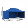 Párty stan 3x6 m SPRINGOS GP0007 modrý