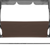 Potah sedáku pro zahradní houpačky 160X100 cm SPRINGOS GS0004S hnědý