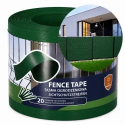 Stínící plotová páska 19cm x 35m SPRINGOS FN0008 zelená
