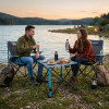 Turistická sada kempingový stolek + židle SPRINGOS CS0165 šedá
