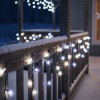 LED krápníky 2,5m, 50LED PRO, IP65, studená bílá + záblesky
