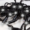 LED krápníky 2,5m, 50LED PRO, IP65, studená bílá + záblesky