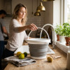 Skládací silikonová nádoba 5l SPRINGOS HA5095 šedá